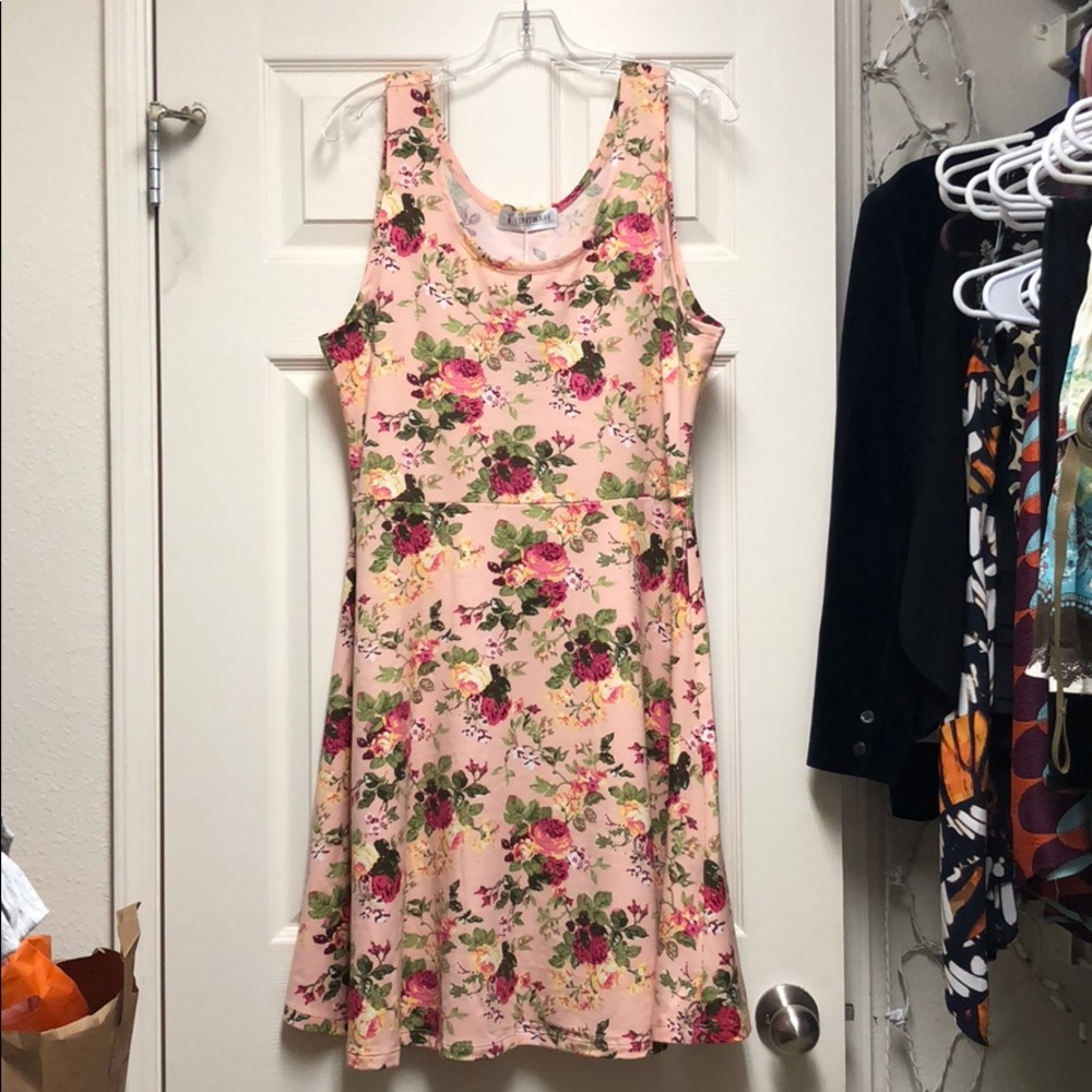 Floral Fit and Flare Dress